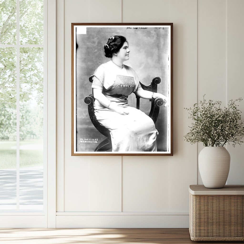 Historic Mrs. John I. Nolan Print, Vintage Art