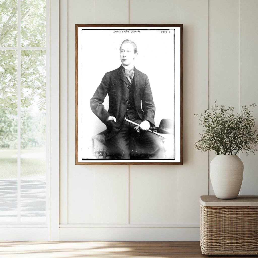 Historic Crown Prince Germany Print, Vintage Art