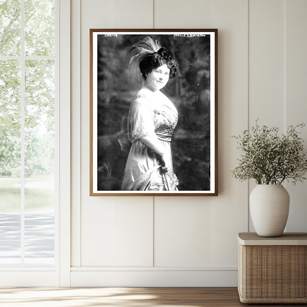 Historic Mrs. J.S. Blackton Print, Vintage Art