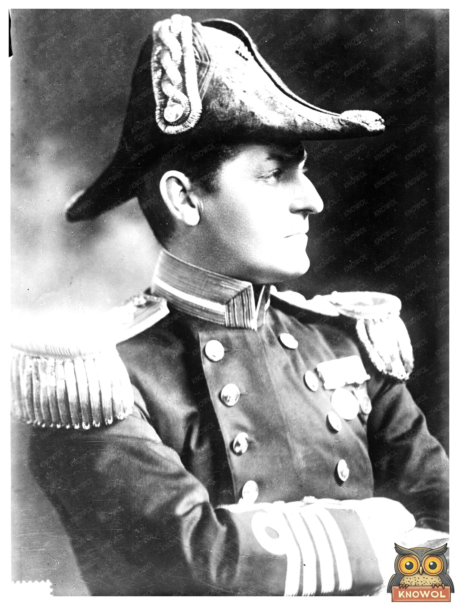 Historic Adm. A.G.W.H. Moore Print, Vintage Art