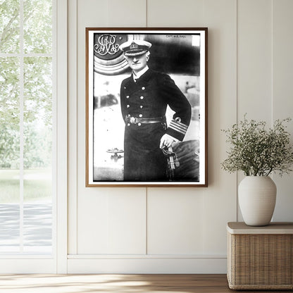 Historic Capt. W.R. Hall Print, Vintage Art