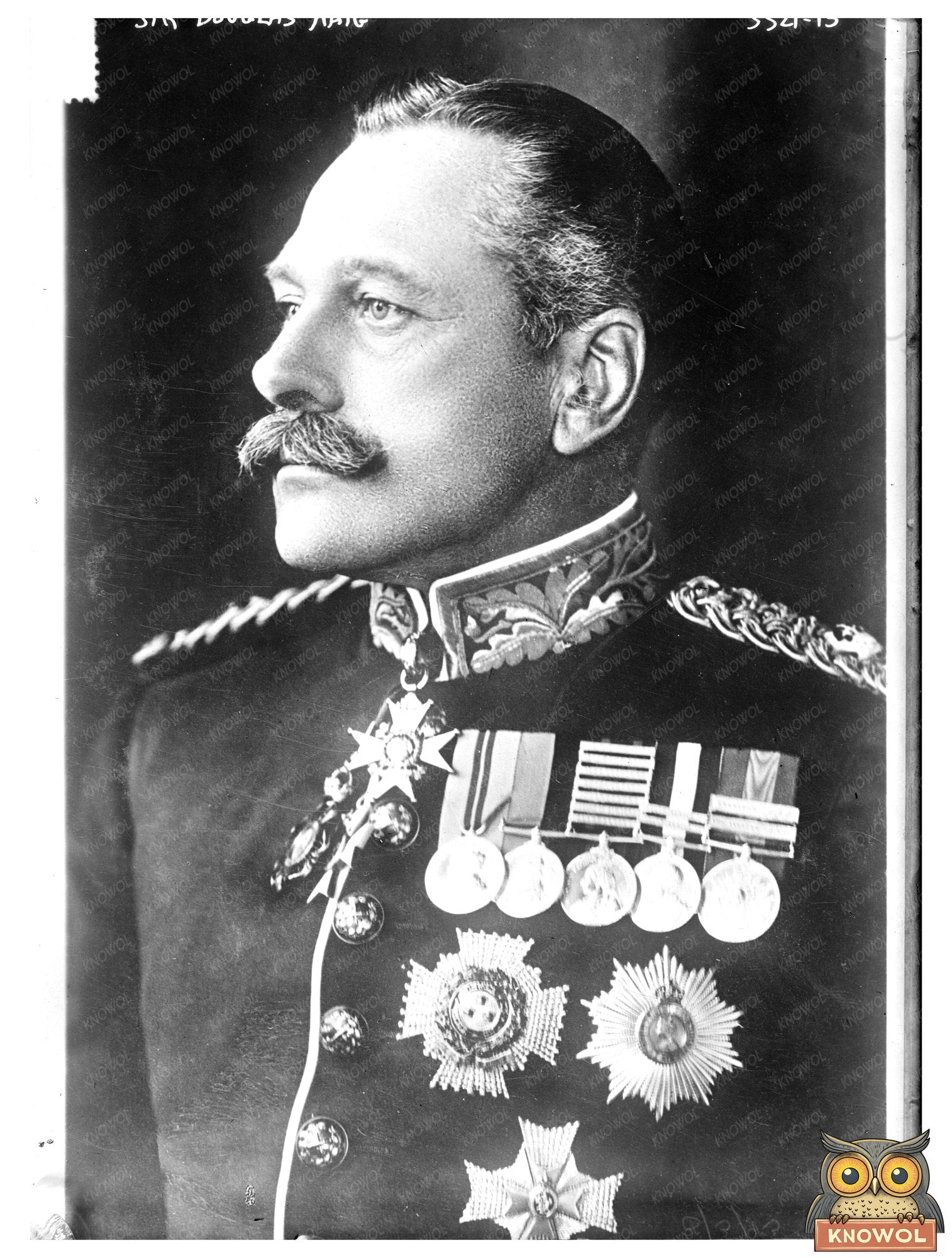 Historic Sir Doug. Haig Print, Vintage Art