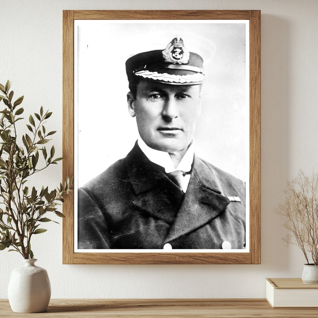 Historic Adm. F.C.T. Tudor Print, Vintage Art