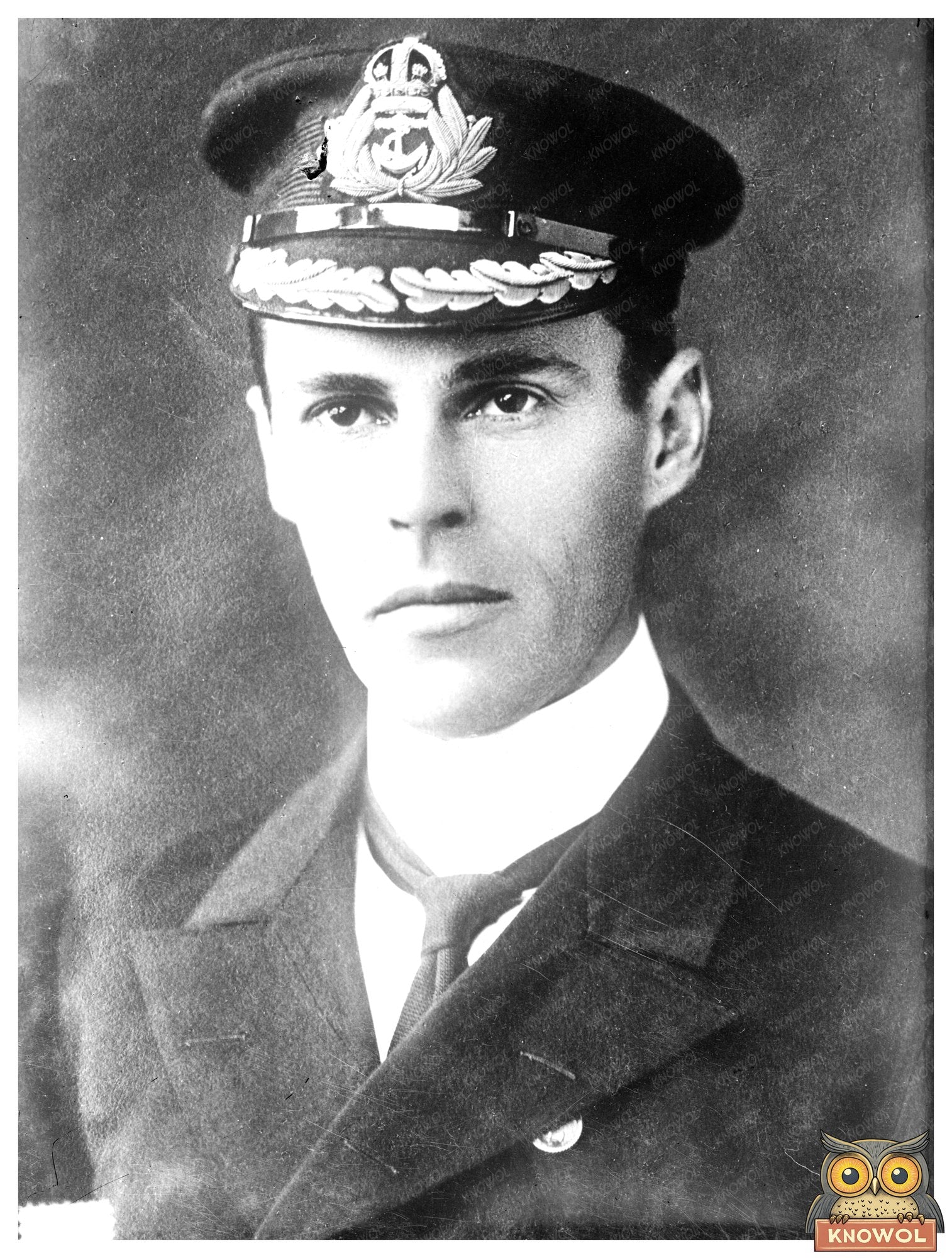 Historic Capt. Cecil H. Fox Print, Vintage Art