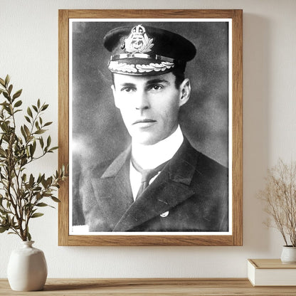 Historic Capt. Cecil H. Fox Print, Vintage Art