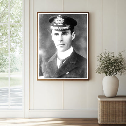 Historic Capt. Cecil H. Fox Print, Vintage Art