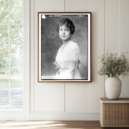 Historic Lucy Burleson Print, Vintage Art
