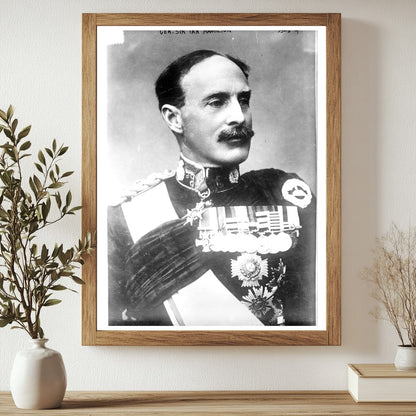 Historic Gen. Sir Ian Hamilton Print, Vintage Art