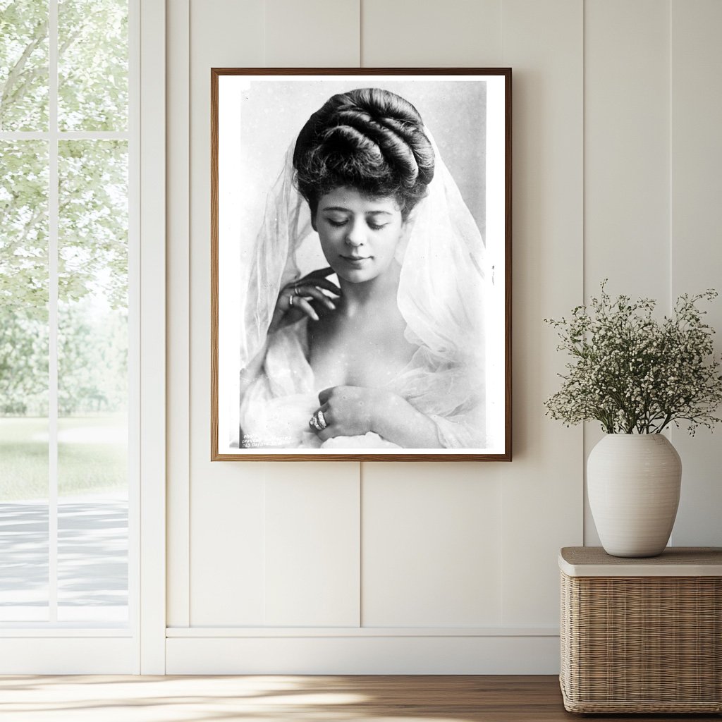 Historic Camille Clifford (Mrs. H.L. Bruce) (Mrs. J.M.J. Evans) Print, Vintage Art