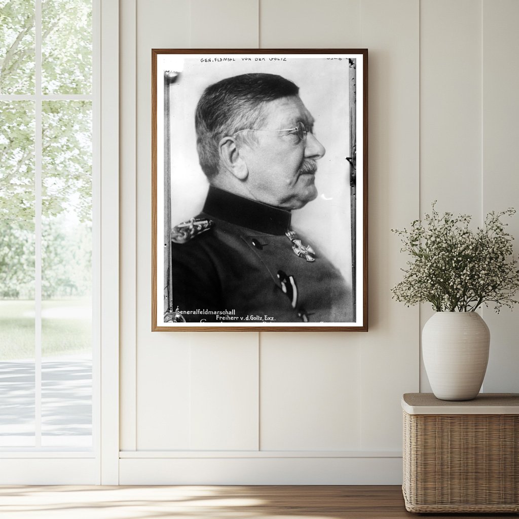 Historic Gen. Fieldmarshall von der Goltz Print, Vintage Art