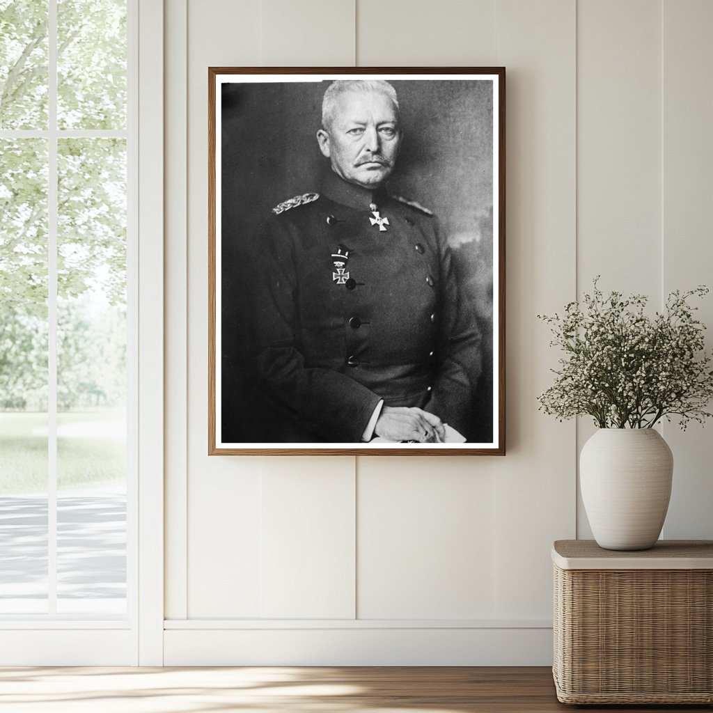 Historic Gen. von Scheffer Boyadel Print, Vintage Art