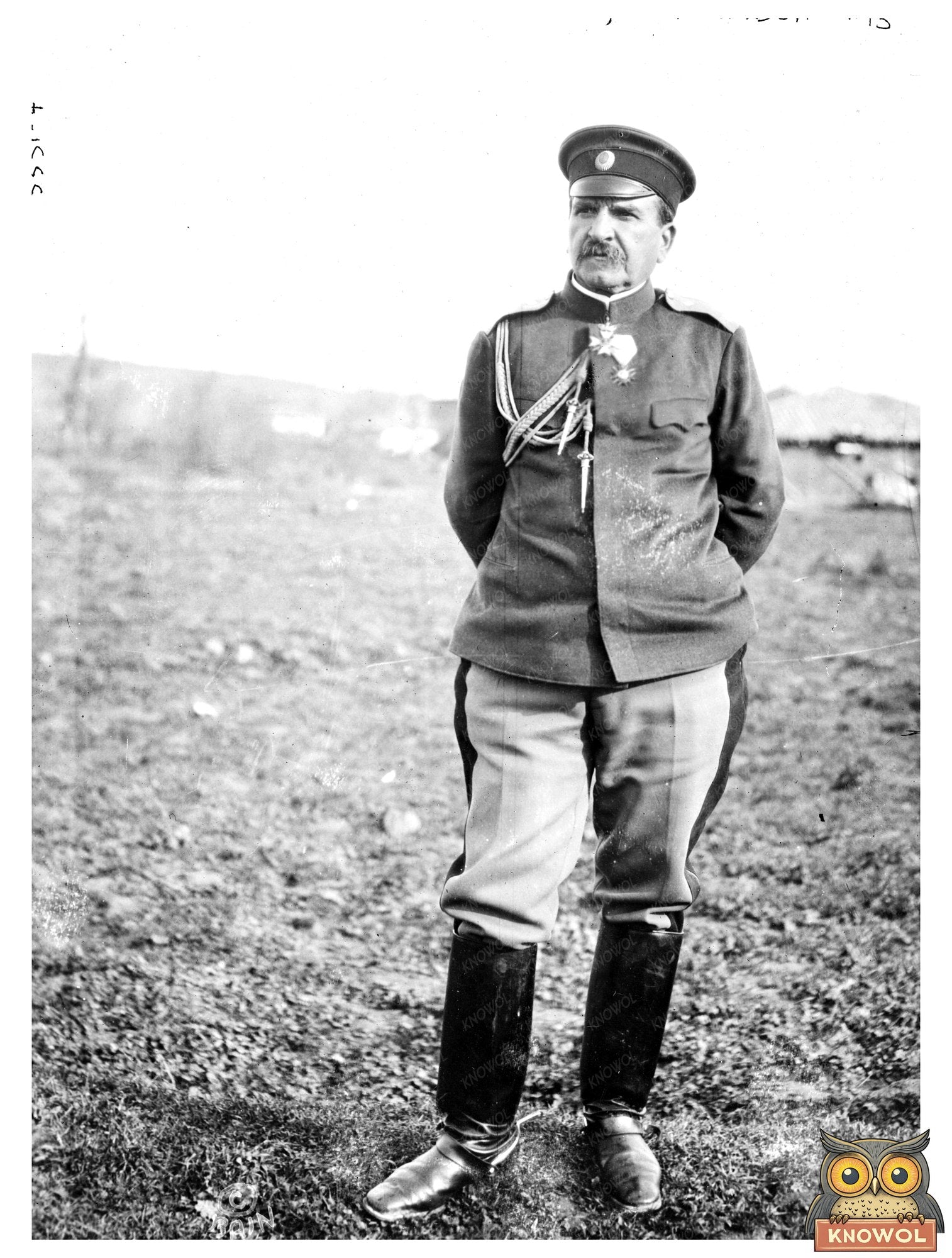 Historic Gen. Radko Dimitrieff, Tchataldja Print, Vintage Art