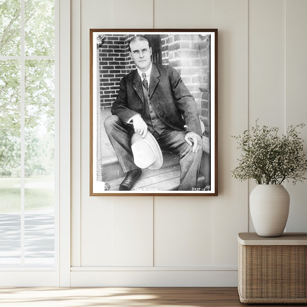 Historic Tex. Rickard Print, Vintage Art