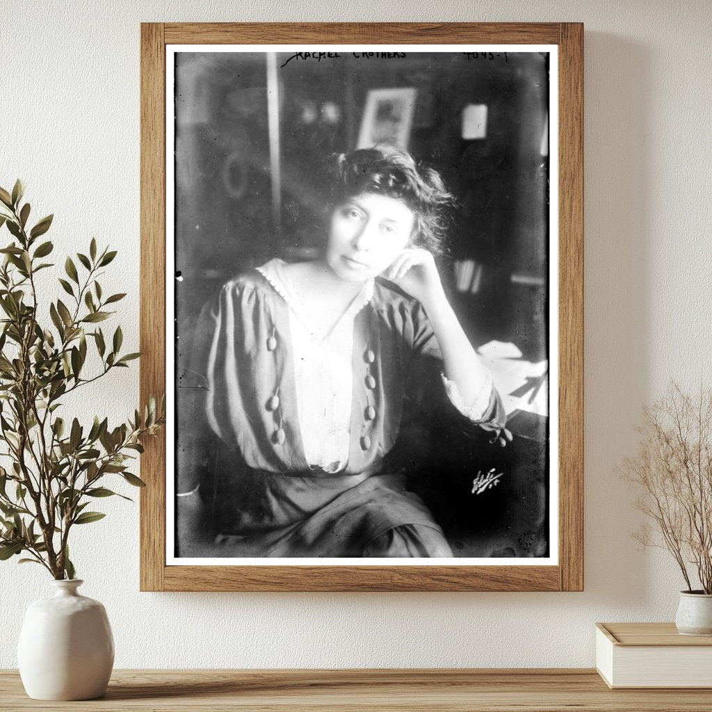 Historic Rachel Crothers Print, Vintage Art