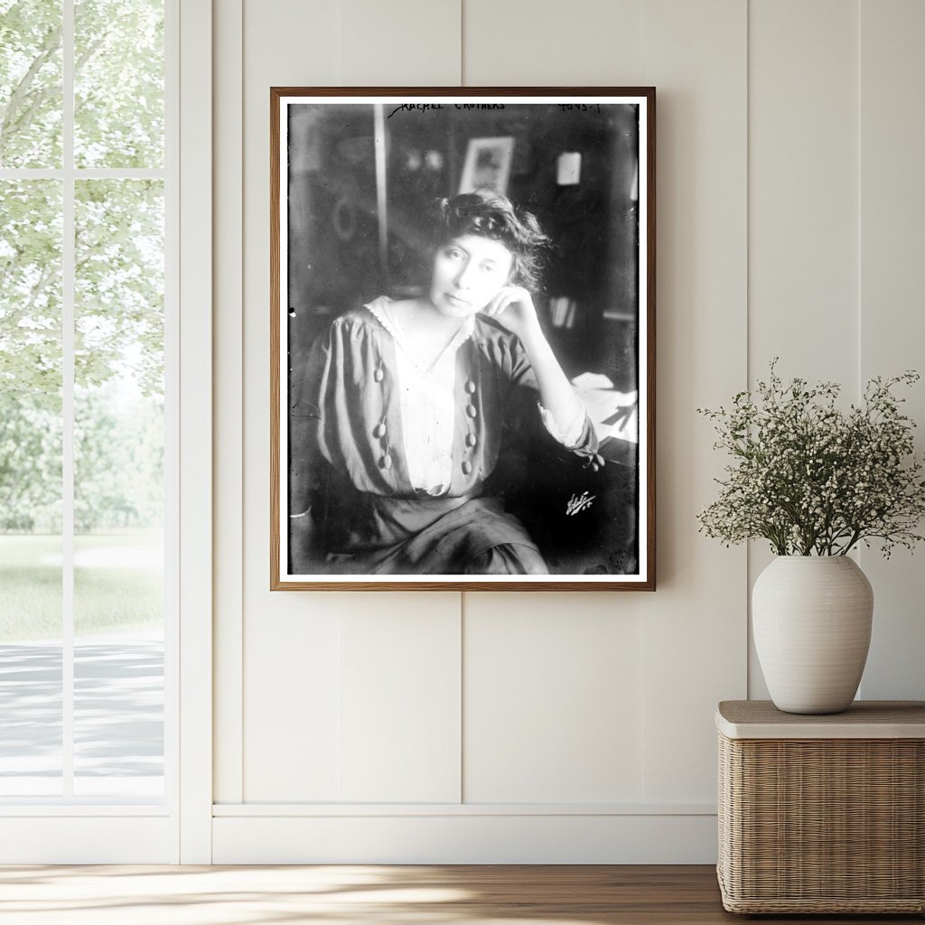 Historic Rachel Crothers Print, Vintage Art
