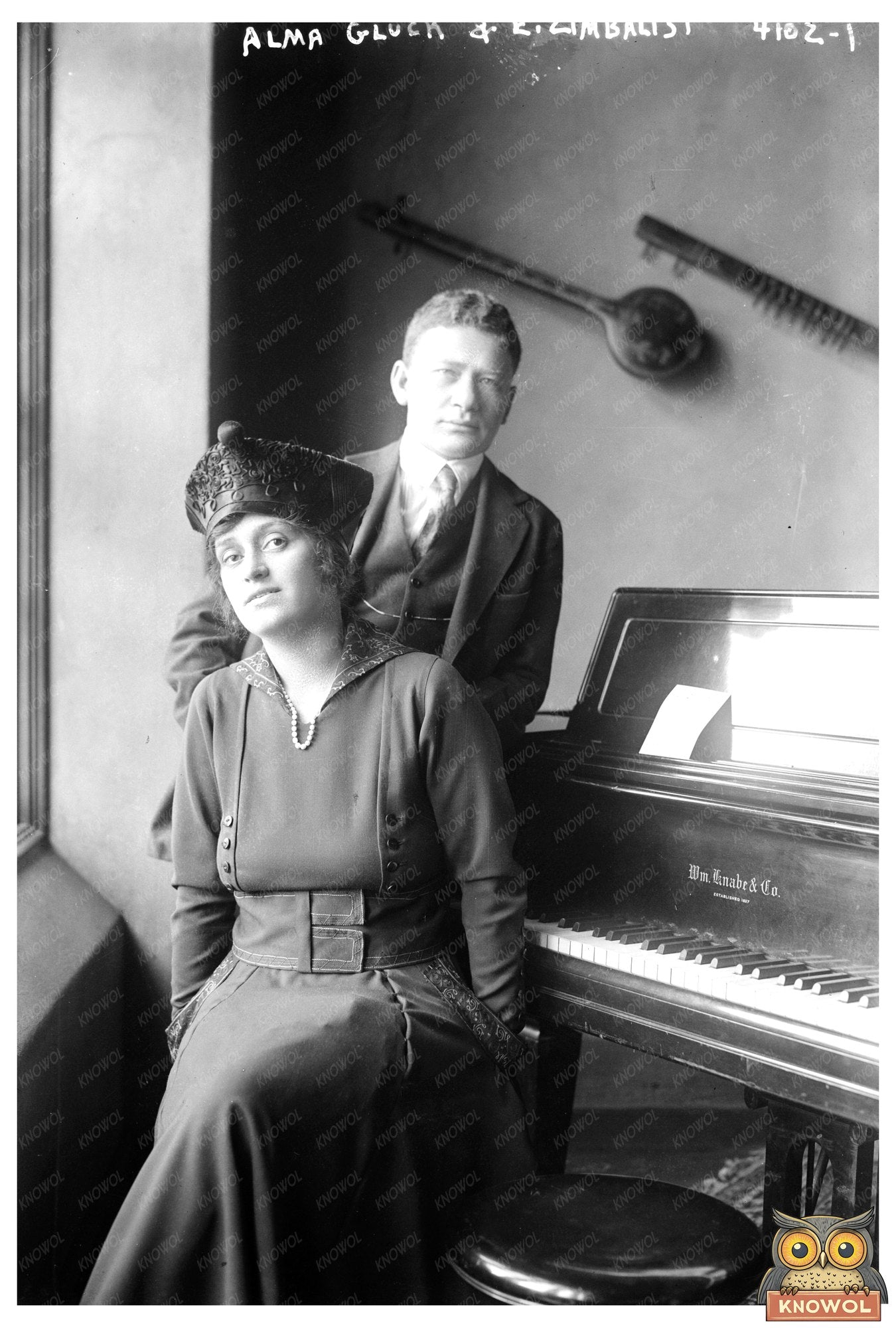 Historic Soprano and Violinist Duo, 1917
