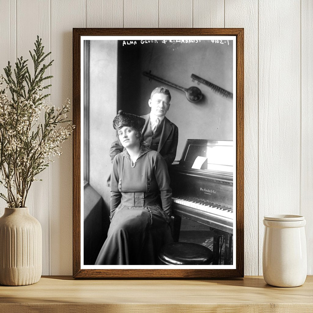 Historic Soprano and Violinist Duo, 1917