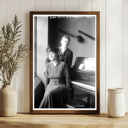 Historic Soprano and Violinist Duo, 1917