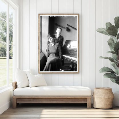 Historic Soprano and Violinist Duo, 1917