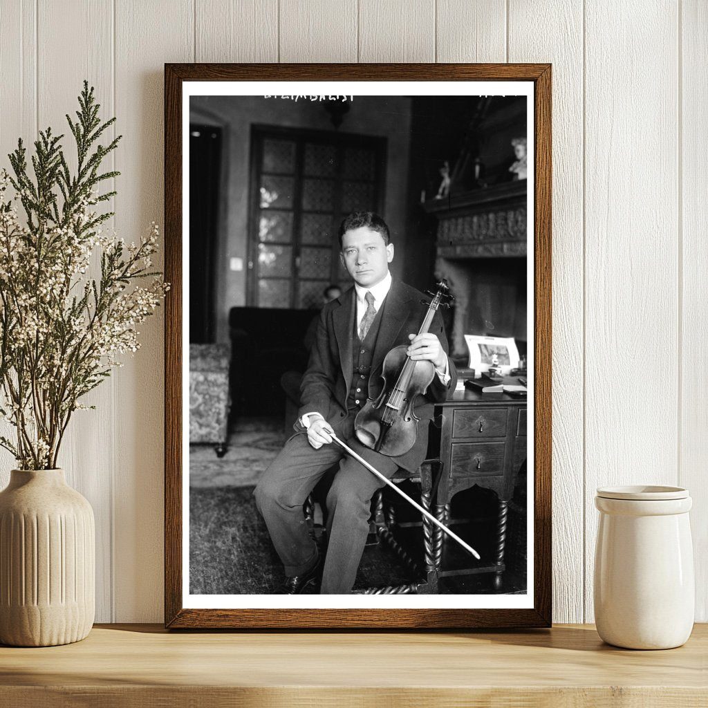 Master Violinist in Performance, March 1917