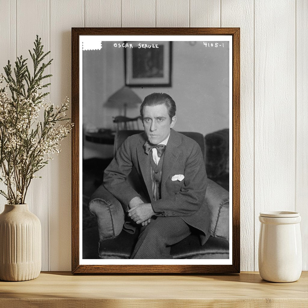 1917 Portrait of Oscar Seagle: Early American Opera Icon