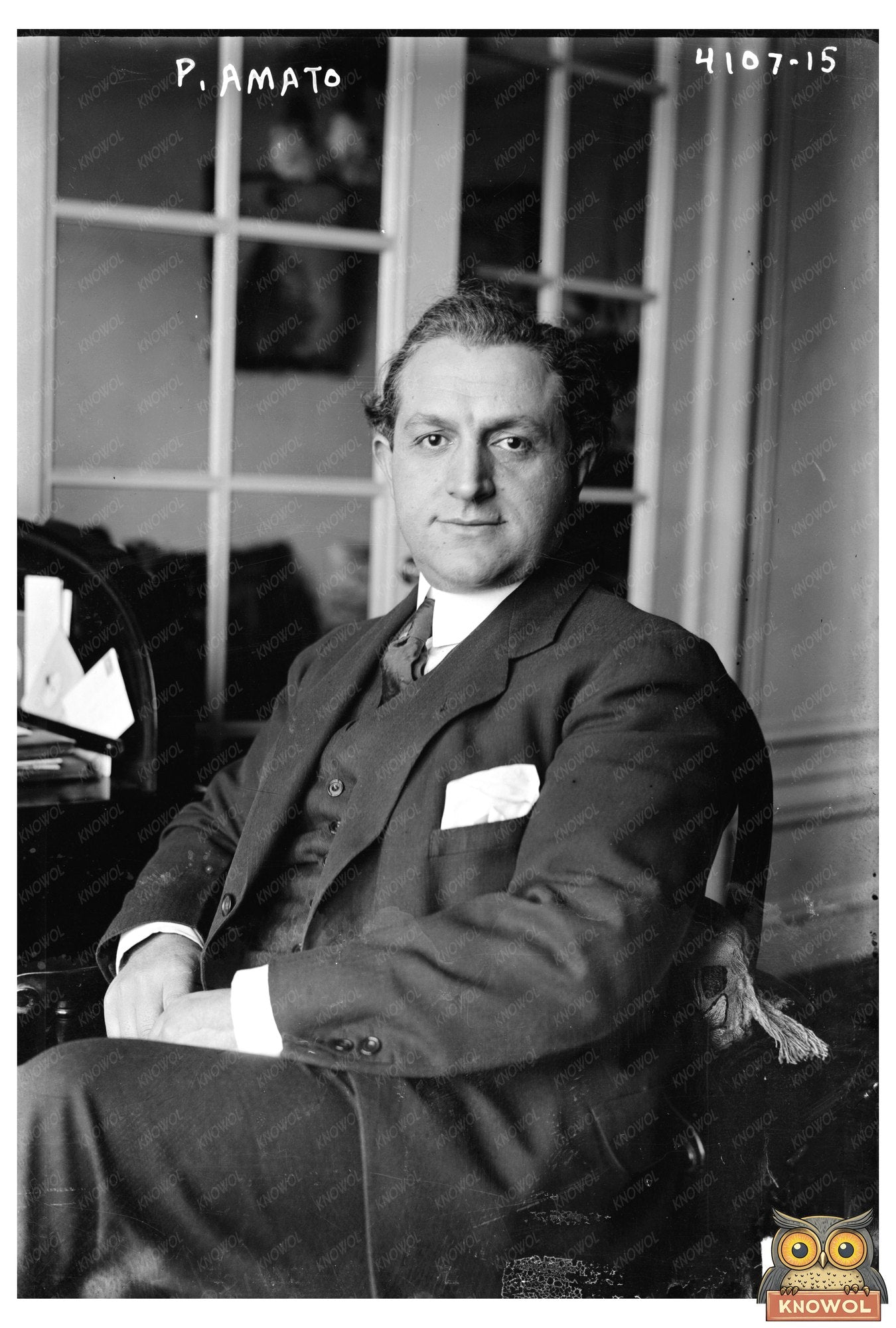 1917 Portrait of an Elusive Gentleman in Style