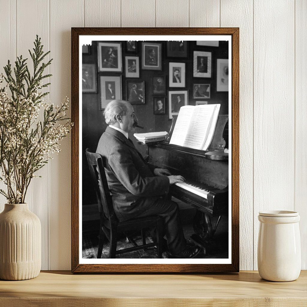 1917 Portrait of a Notable American Composer