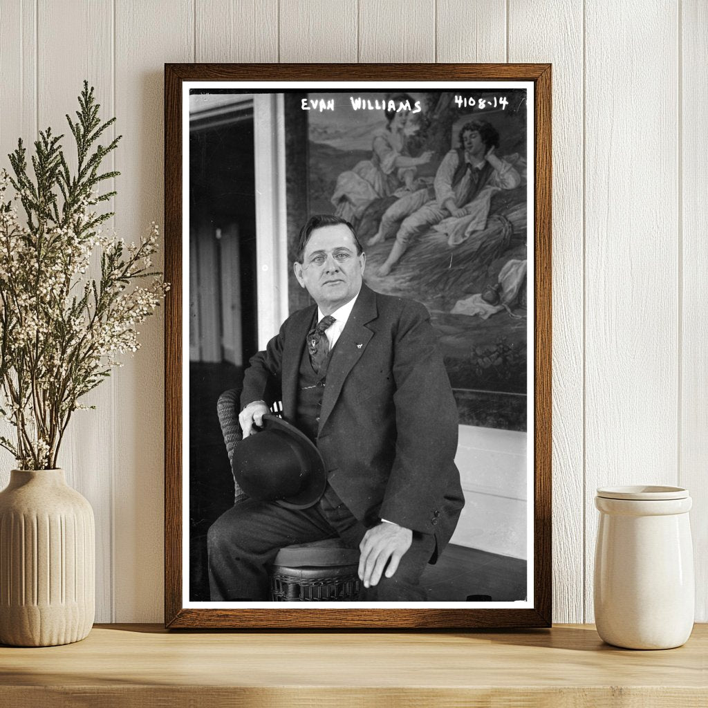 1917 Portrait of Influential Early 20th Century Leader