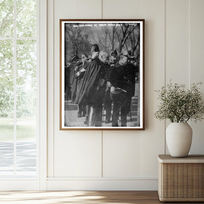 Historic Adm. Geo. Dewey at White House, Jan. 1. Print, Vintage Art