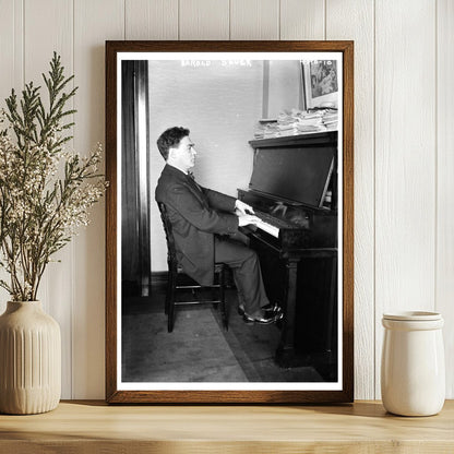 Renowned Early 20th Century Pianist Portrait