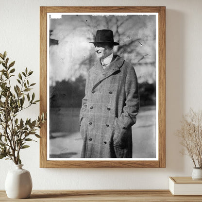 Historic Bernard Baruch Print, Vintage Art