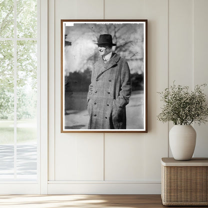 Historic Bernard Baruch Print, Vintage Art