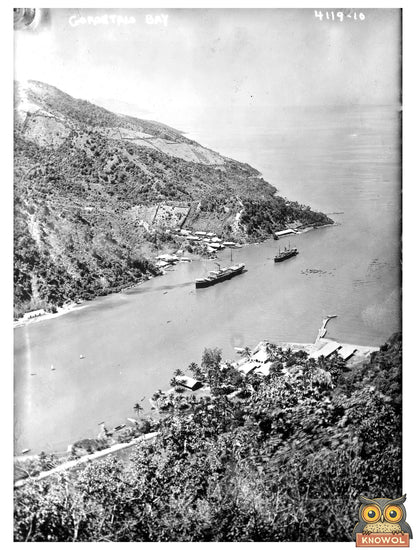 Historic Gorontalo Bay Print, Vintage Art