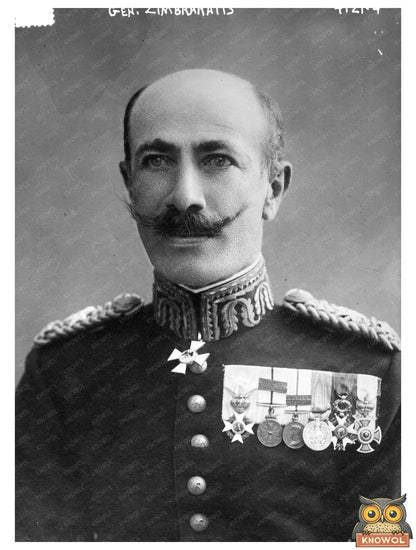 Historic Gen. Zimbrakatis [i.e. Zymvrakakis] Print, Vintage Art