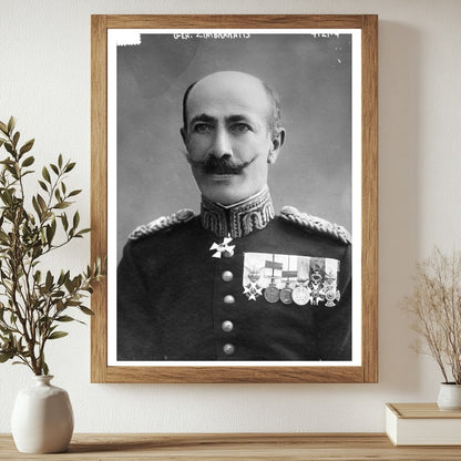 Historic Gen. Zimbrakatis [i.e. Zymvrakakis] Print, Vintage Art