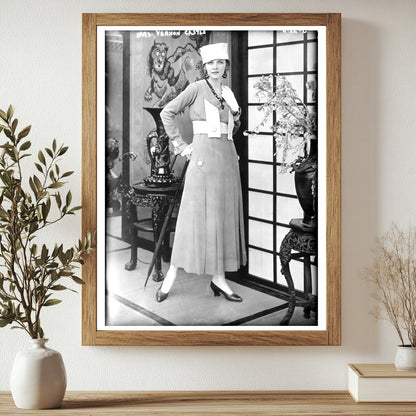Historic Mrs. Vernon Castle Print, Vintage Art