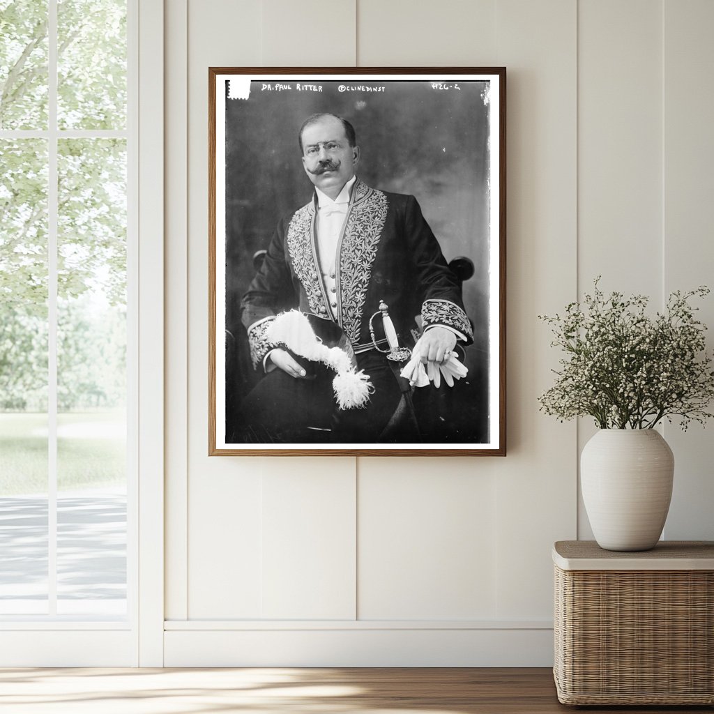 Historic Dr. Paul Ritter Print, Vintage Art