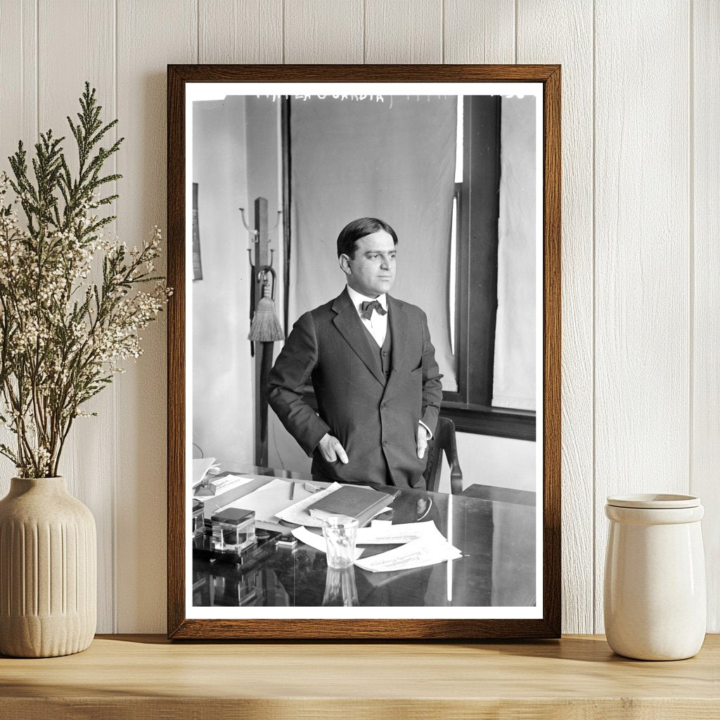 Young F.H. La Guardia: Politician in 1917 Portrait