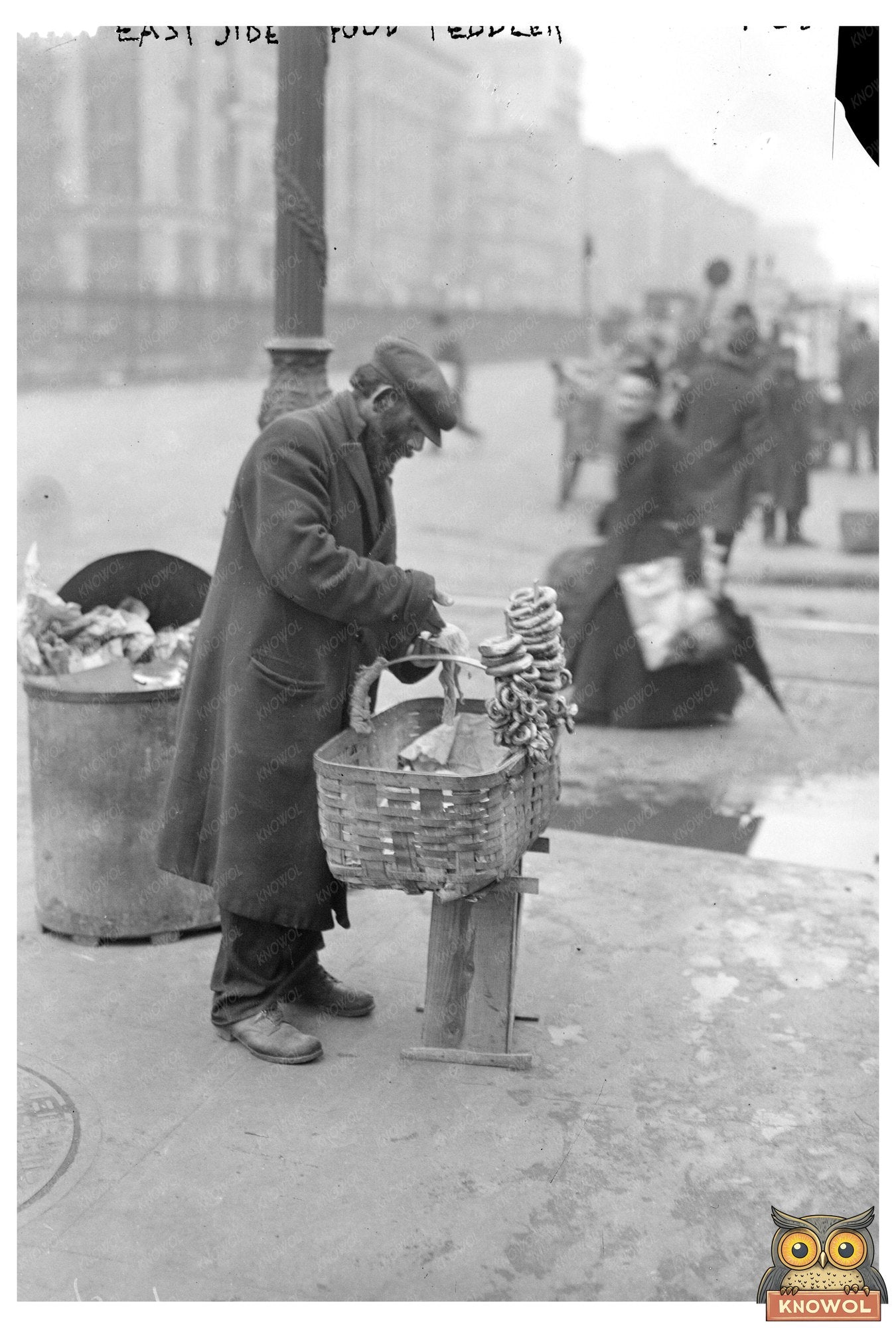 Early 20th Century New York Street Food Vendor