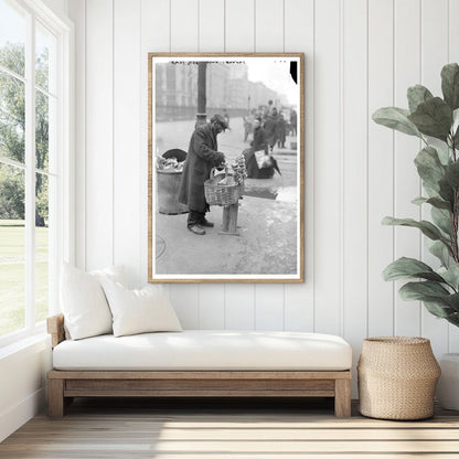 Early 20th Century New York Street Food Vendor