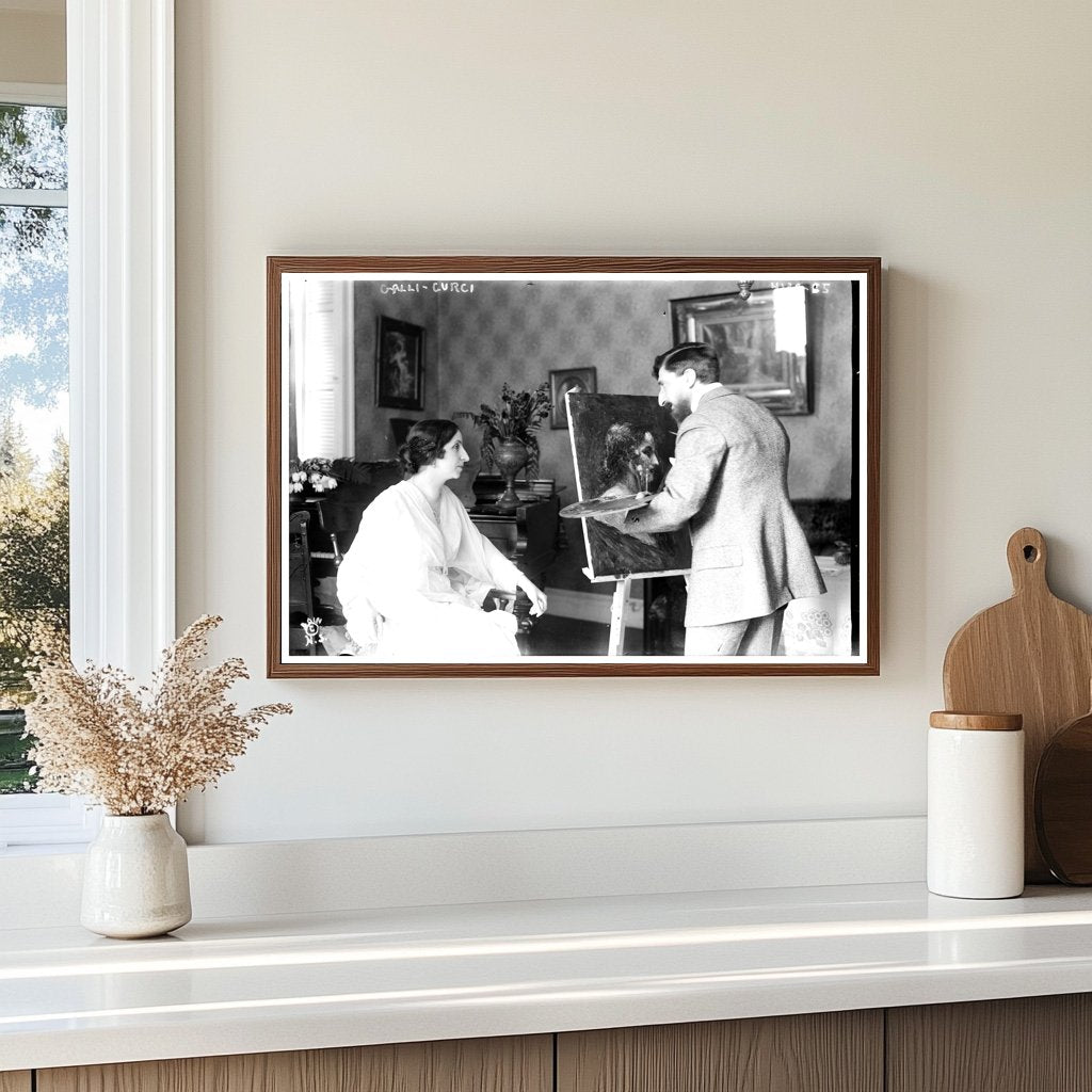 Celebrated Opera Star in Graceful 1917 Portrait