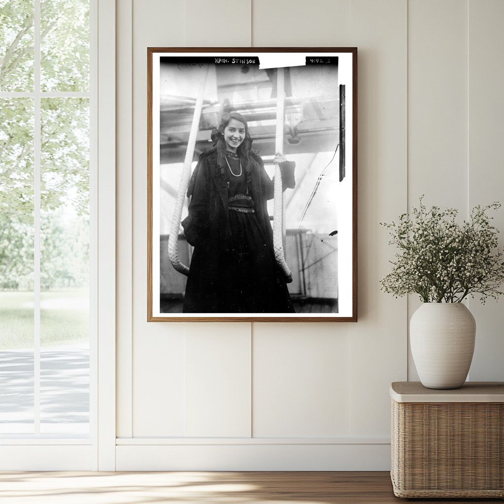 Historic Kath. Stinson [in Tokyo] Print, Vintage Art