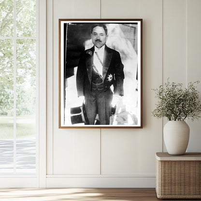 Historic Viscount Uchida Print, Vintage Art