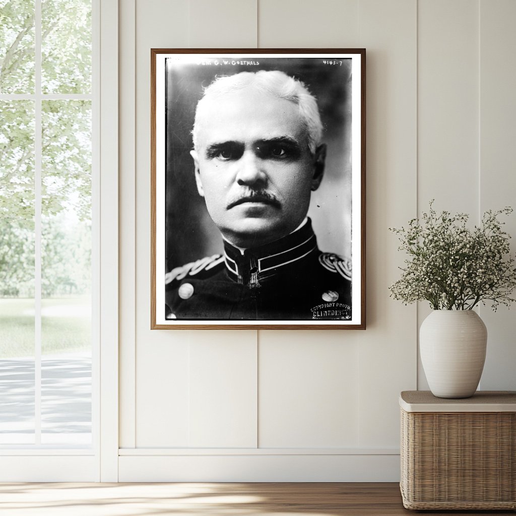 Historic Gen. G.W. Goethals Print, Vintage Art