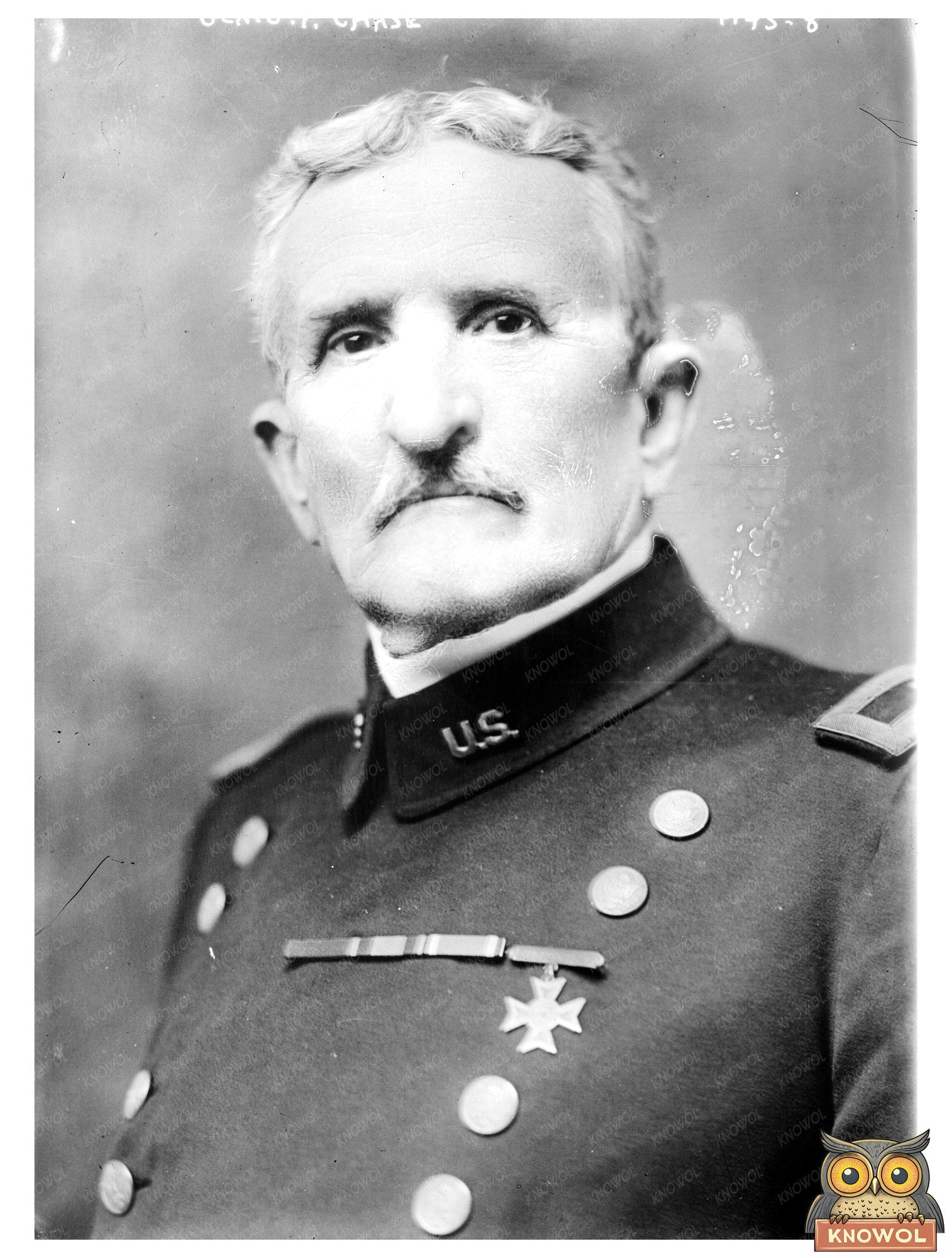 Historic Gen. G.F. Chase Print, Vintage Art