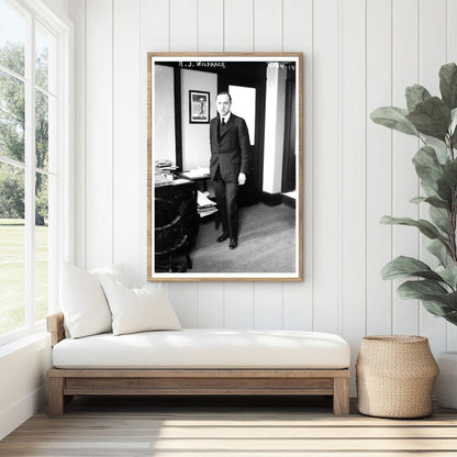 1917 Portrait of R.J. Wildhack in Historical Setting