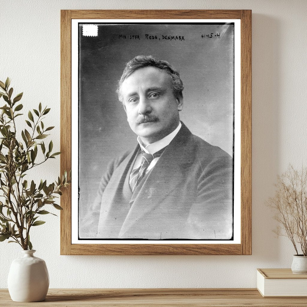 Historic Minister Rode, Denmark Print, Vintage Art
