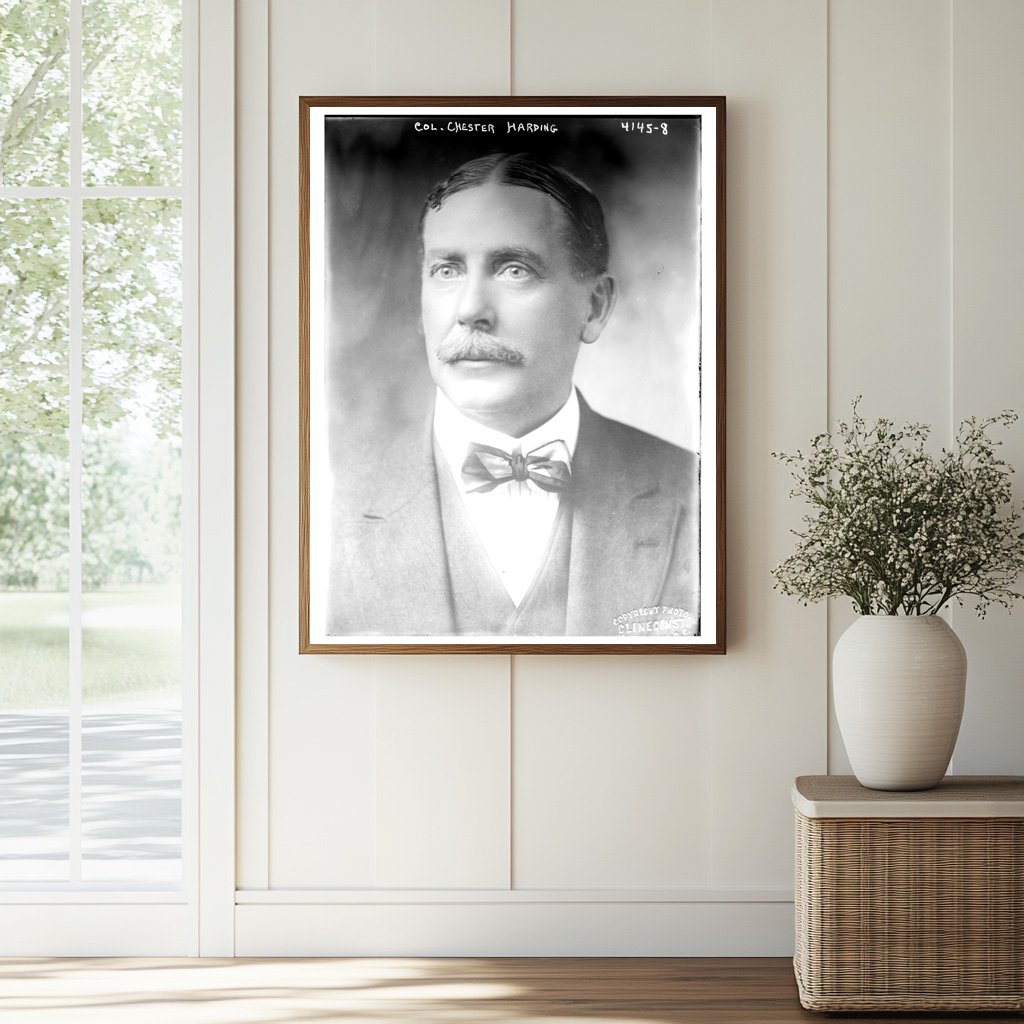 Historic Col. Chester Harding Print, Vintage Art