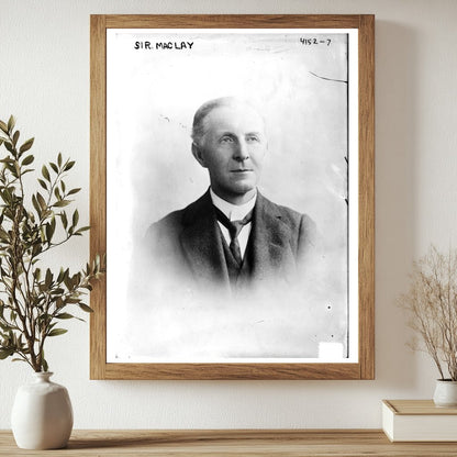 Historic Sir Maclay Print, Vintage Art