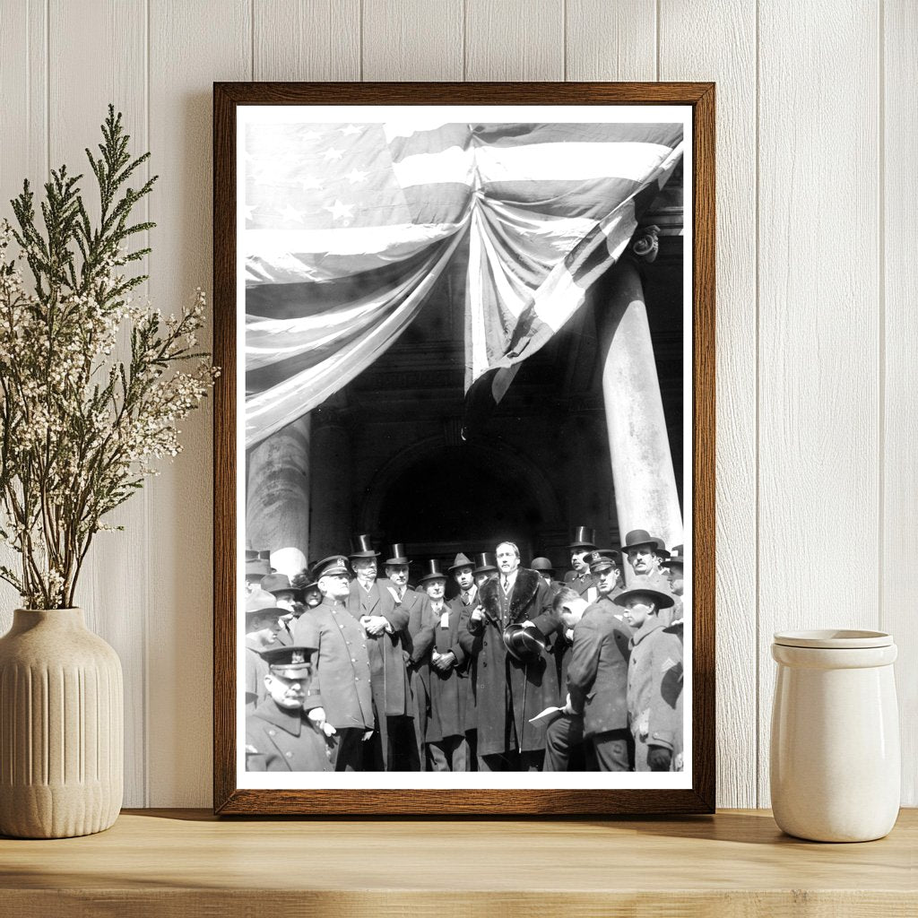 Historic 1917 City Hall Gathering Moment